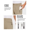 thumbnail image 6 of SPECIAL MAGIC Men’s Stretch Golf Pants Slim Fit Lightweight Hiking, Casual & Dress Tapered Pants with Zipper Pockets, 6 of 7