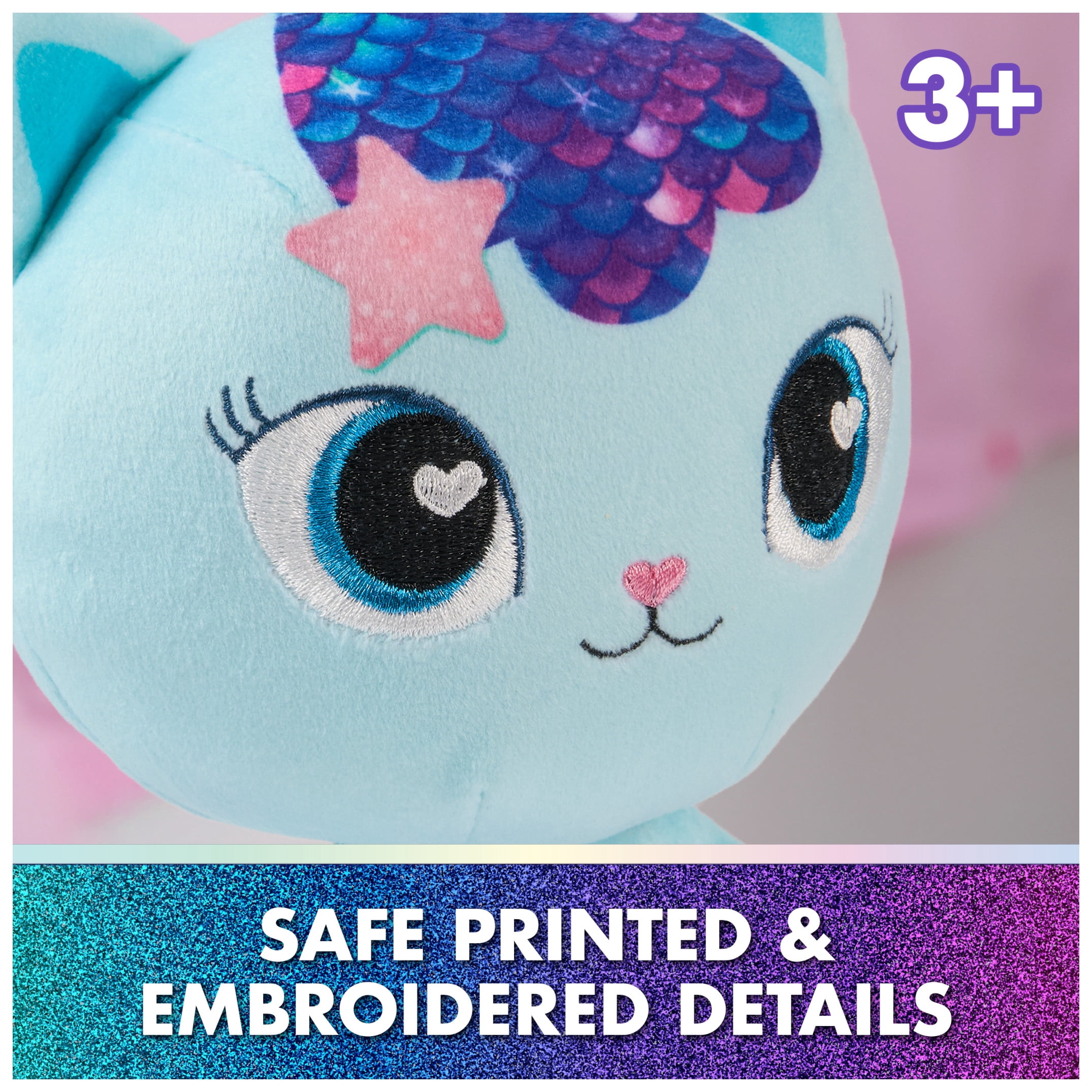 Gabby’s Dollhouse: The Movie MerCat Plush Toy, Stuffed Animal for Ages 3 & Up, 8”