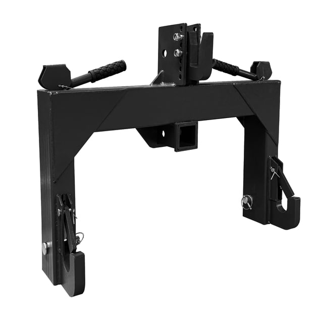 3 Point Quick Hitch Category 1 Tractor, 3000LBS Lift Capacity, 2" Receiver, No Bushing Required, 5 Level Adjust