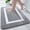 Grey, variant on Smiry Luxury Microfiber Bathroom Rug Mat 16"x24" Soft Absorbent Bath Rug Non-Slip Plush Shaggy Bath Carpet,Grey