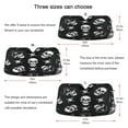 thumbnail image 5 of ALAZA Skull Pattern Windshield Sun Shade Car Foldable Sun Visor Block UV Rays Protector 55"x27.6", 5 of 8