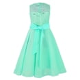 thumbnail image 2 of Manyakai Kids Girls Sequined Princess Dress Lace Chiffon Flower Girls Dress Wedding Prom Party Gowns Mint Green 16, 2 of 7