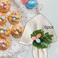 thumbnail image 6 of Baoblaze 6 Pieces Easter Eggs Napkin Rings Holder Centerpieces for Wedding Cafe Event, 6 of 8