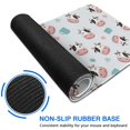 thumbnail image 6 of Long Mouse Pads for Desk,Light Blue Cow Coffee Pattern Desk Mats on Top Of Desks, Desk Mouse Pad Extra Large with 3mm Non-Slip Base and Stitched Edge for Gaming,Office,Work,Home 35.4"x15.7", 6 of 6