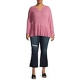 thumbnail image 2 of Terra & Sky Women's Plus Size Cropped Bootcut Jeans, 2 of 6