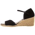 thumbnail image 1 of LAUREN by Ralph Lauren Womens Chrissie Leather Open Toe Casual Espadrille San..., 1 of 5