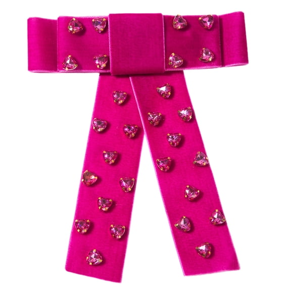 JYYYBF Women Hair Clip, Sweet Rhinestones Heart Bow Hair Clip Styling Hair Accessories Valentines Day Present