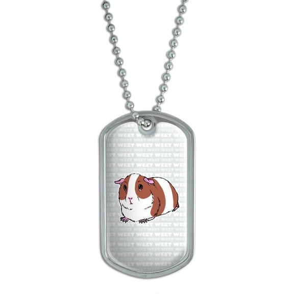 Guinea Pig Weet Gray - Pet Dog Tag