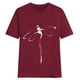 thumbnail image 3 of Gibobby Camisa&nbsp;Vaquera Camisa túnica Mujer Letras Manga O-cuello Tops Camiseta con estampado casual Blusa de mujer（Rojo， L), 3 of 4