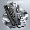 thumbnail image 3 of JETech Magnetic Case for iPhone 17 6.3-Inch, Full Camera Lens Protection, Compatible with MagSafe, Soft Electroplated TPU Frame with Hard Clear PC Back, Shockproof Phone Cover (Black), 3 of 5