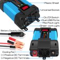 thumbnail image 1 of Convertidor de transformador de pantalla de batería de inversor de energía para automóvil (500W DC12V a 110V) Likrtyny  Accesorios para autos y motos, 1 of 9