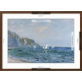 thumbnail image 5 of Art.com Cliffs and Sailboats at Pourville Giclee Print by Claude Monet, Brown Frame Wall Art, 29" x 21", 5 of 5