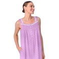 thumbnail image 3 of Aria Women's Sleeveless 40" Cotton Nightgown, Sizes S-4X, 3 of 6
