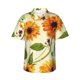 thumbnail image 1 of Fotbe Sunflowers And Butterflies Camisa Hawaiana para Hombre Unisex – Camisa Casual de Verano con Botones de Manga Corta de Algodón y Lino,Large, 1 of 7