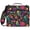 Colorful Birds and Flowers, variant on Zipper Binder with Shoulder Strap 2 inch 3 Ring Waterproof File Folder Organizer Bag 500 Sheet Teal Palm Tree Pattern