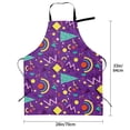 thumbnail image 2 of Kdxio Retro 80s Style Apron with Pockets Adjustable Kitchen Aprons for Men Women Waterproof Aprons for Cooking,Drawing,Crafting, Baking Household Cleaning, 2 of 8