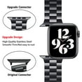 thumbnail image 2 of WFEAGL Stainless Steel Apple Watch Band Replacement Wristband Strap 38mm 40mm 41mm Black, 2 of 8