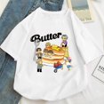 thumbnail image 1 of Cartoon Kpop Butter Album Jimin Jungkook V Suga RM J-hope Jin T Shirts Harajuku Kawaii Graphics Short Sleeve Women Summer Topspangjing, 1 of 4