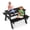 Black, variant on FOOWIN Kids Picnic Table, HDPE All Weather Outdoor Picnic Table and Chair Set, Grey