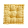 thumbnail image 3 of Cojín cuadrado con forma de galleta, sencillo, para sofá, oficina y sala de estar. Amarillo, 3 of 9