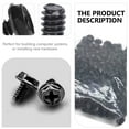 thumbnail image 6 of Parvistic 100 PCS Metal PCI Slot Screw Round Head Replacement PSU Screw Accessory, 6 of 10