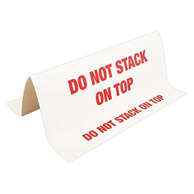 MR Label Company Do Not Stack 3D Tent Labels 12"" L x 11"" W 100 per Pack