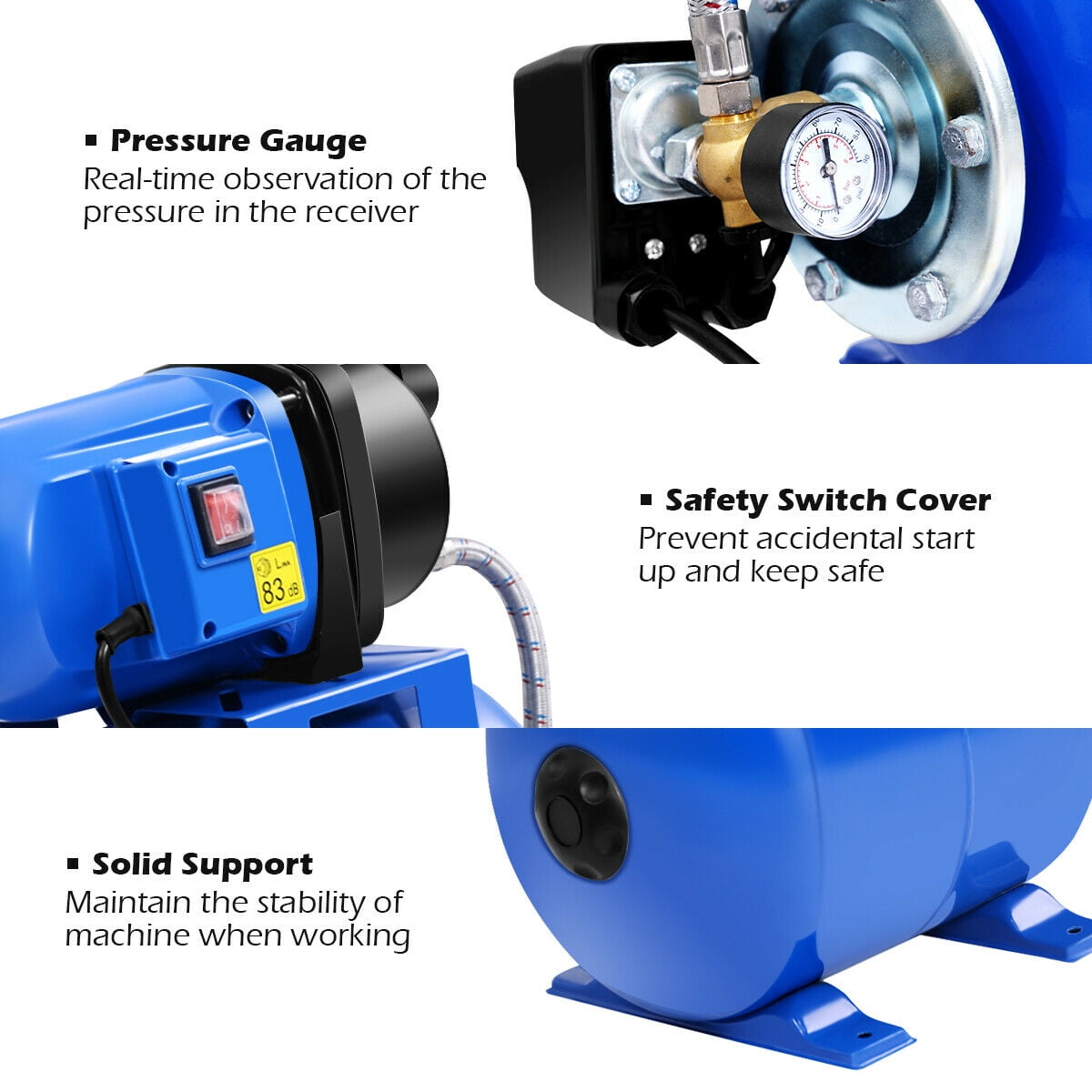 Gymax 1200W Garden Water Pump Shallow Well Pressurized