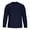 Dark Blue, variant on Stamzod Mens Sweater Solid Color Crewneck Long Sleeve Pullover Sweaters Casual Oversized Warm Sweater for Men Brown M