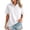 Solid Color, variant on Likimi Womens Sweatshirt Button Down Short Sleeve Solid Color Stand Collar Sweatshirt For Women Everyday Wear Comfortable Pullover Tops Size L
