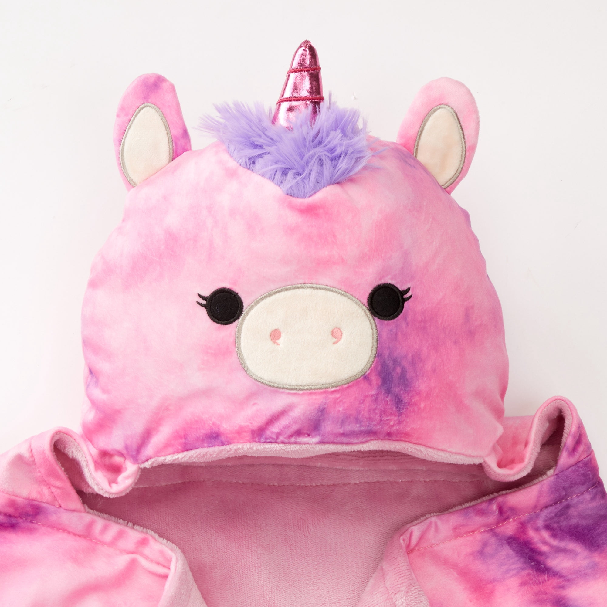 Squishmallows Lola Kids Hooded Throw, Wearable Plush, Pink