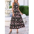 thumbnail image 7 of PRETTYGARDEN Summer Halter Dresses for Women Vacation Outfits Sleeveless Polka Dot Sundress Wedding Guest Maxi Dress, 7 of 7