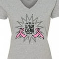thumbnail image 4 of Inktastic Aw Yeah, It's My Last Chemo Today Women's V-Neck T-Shirt, 4 of 5
