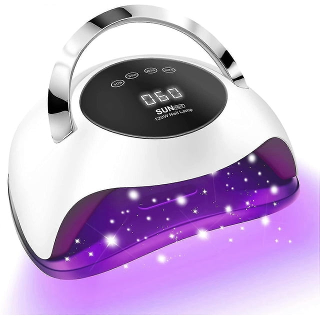 Uv Led Nail Lamp 120w Nail Dryer For Gel Polish Nail Gel Curing Lamp With 4 Timer