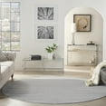 thumbnail image 6 of Nourison Essentials Easy Care Silver Grey 10' x round Area Rug, (10 Round), 6 of 11