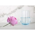 thumbnail image 4 of Azure Blue Beverage Glasses Set of 6 | Heavy Glass Tumblers for Water, Wine, Whisky | 13 Ounce Cups, 4 of 6