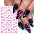 thumbnail image 4 of Pegatinas de uñas ZASKHLD para San Valentín, autoadhesivas, en 3D, con forma de corazón, 6 unidades, 4 of 9