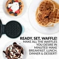 thumbnail image 3 of Nostalgia MWF5AQ MyMini Personal Electric Waffle Maker, Aqua, 3 of 8