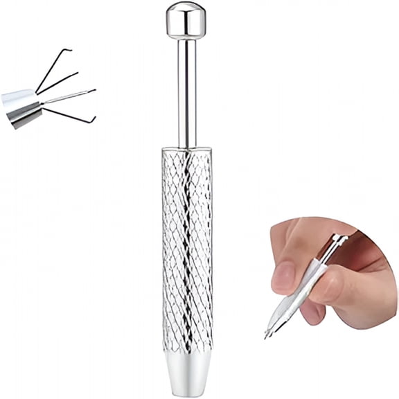 EXLEAF 2026 New Piercing Taper Ball Grabber Tool for Changing Jewelry-14G 16G 18G 20G Stainless Steel Flat Back Earrings Applicator Tool Threadless Insertion Pin Thread Body Piercing Kit