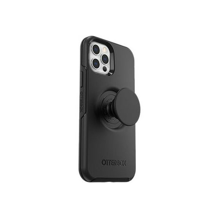 OtterBox - Otter + Pop Series for Apple® iPhone® 12 and iPhone 12 Pro - Black