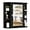 Black, variant on RONG-3 Bathroom Medicine Cabinet with Mirror, Wall Mounted Home Storage with Door & 6 Open Shelves, Adjustable Shelves, Mirrored Bathroom Wall Cabinet ，Coffee