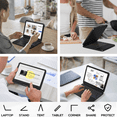 thumbnail image 3 of edaiser Swivel Keyboard Case Compatible with Apple iPad Mini 7th Gen 2024 (A17 Pro) & iPad Mini 6th Generation 8.3-inch 2021, Rotatable Cover with RGB Backlit, Multi-Touch Trackpad, Black, 3 of 6