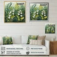 thumbnail image 4 of Designart "Green And White Ferns Plant delicate Whispers" Floral Floater Framed Wall Art Print, 4 of 7