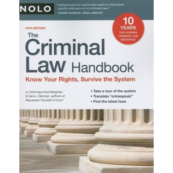 Pre-Owned Criminal Law Handbook: Know Your Rights, Survive the System: The Criminal Law Handbook : Know Your Rights, Survive the System (Edition 10) (Paperback)