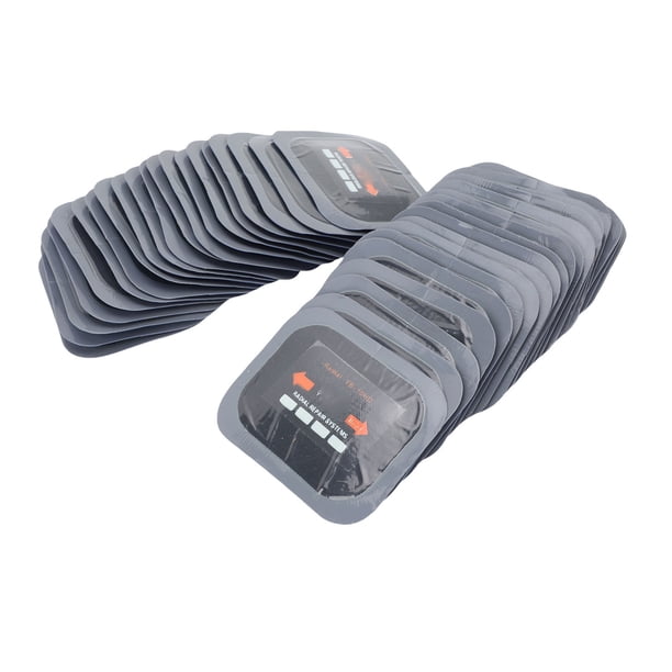Neumático 40 Parches De Reparación De Neumáticos Radiales De 65 X 80 Mm, Kit Universal De Parches De Neumáticos De Goma Para Coches, Motocicletas Y Camiones