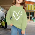 thumbnail image 2 of YunPes Girls Heart Graphic Sweatshirts Casual Oversized Fleece Pullover Tops Kids Fall Winter Long Sleeve School Cute Y2k Outfits, 2 of 6