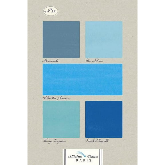 Artbooks - Bondoni Binding: Bleus N12: All Blues - French Colour Chart (Hardcover)