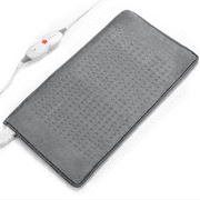 Maxkare 12 x 24 Heating Pad with 4 Heat Settings & Auto Shut-off, for Back Neck Shoulders Stress & Cramps Relief, Gray