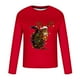 thumbnail image 3 of Blusas y camisas de manga larga con cuello redondo para hombre Blusa de manga larga con cuello redondo y estampado navideño para hombre Blusa de poliéster para hombre, 3 of 3