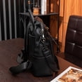 thumbnail image 6 of Backpacks for Women Soft Leather Backpack Large Capacity Fashion Casual Travel Daypack Black One Size, 6 of 8