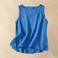 thumbnail image 1 of mfyjkho Tops De Gimnasio Para Mujer, Camiseta Holgada Informal Sin Mangas Con Cuello Redondo Y Botones De Color Liso Para Mujer Tops Y Blusas Para Mujer M, 1 of 8